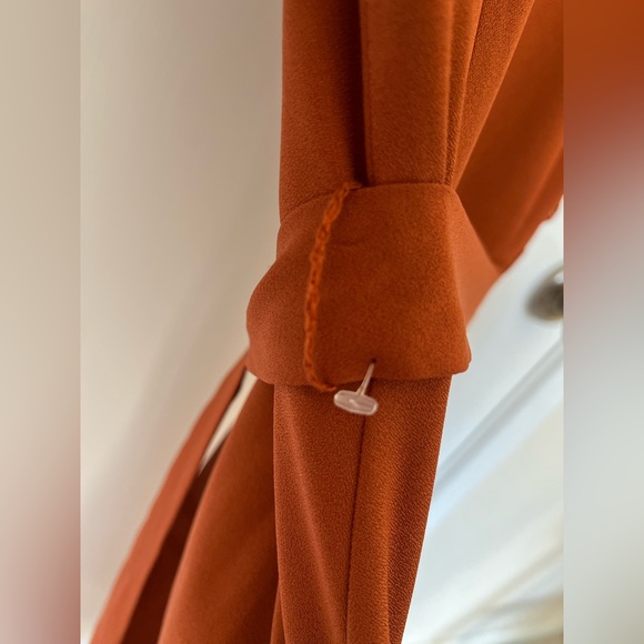 BOGO City Studio Burnt Orange Midi Dress - Picture 5 of 5